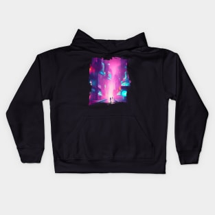 Japan Neon City Lights Kids Hoodie